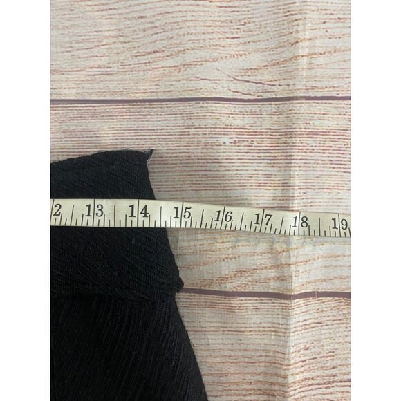 Milly Of New York Women's Black Textured Wool Chain Link Mini Skirt - 2 - Picture 5 of 12